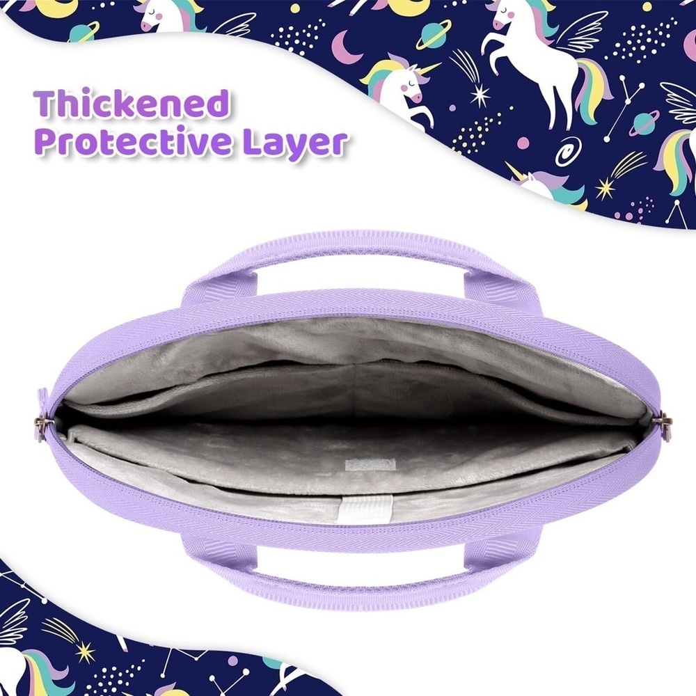Unicorn Purple Tablet Bag 12.5 Inch - Picture 3 of 7